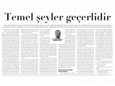 MAHİR ULUTAŞ YAZDI: TEMEL ŞEYLER GEÇERLİDİR (BİRGÜN GAZETESİ, 11.01.2026)