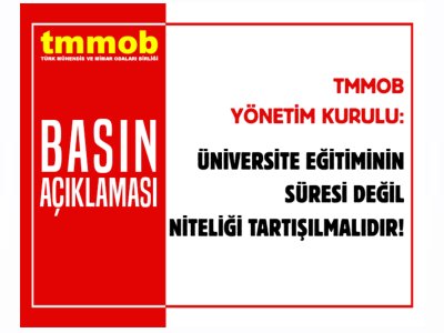 ÜNİVERSİTE EĞİTİMİNİN SÜRESİ DEĞİL NİTELİĞİ TARTIŞILMALIDIR!
