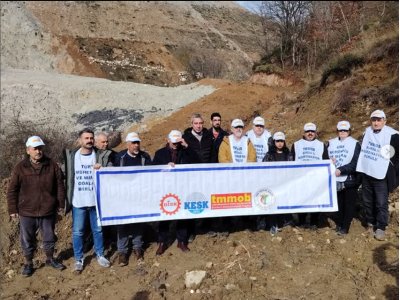 KİRAZLIYAYLA MAHALLESİNDE İŞLETİLEN MADEN SAHASINDA BASIN AÇIKLAMASINA KATILIM SAĞLANDI