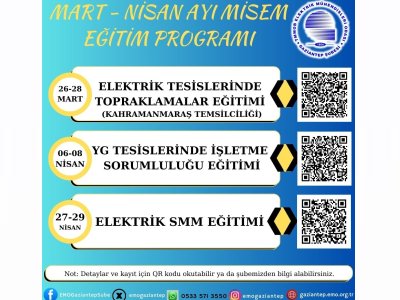 MART-NİSAN AYI MİSEM EĞİTİM PROGRAMI
