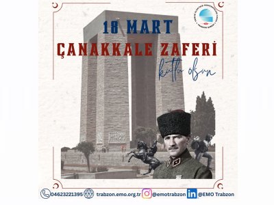 18 MART ÇANAKKALE ZAFERİ KUTLU OLSUN.