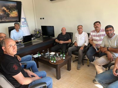 ERGANİ DEDAŞ`TA ÜYELER ZİYARET EDİLDİ
