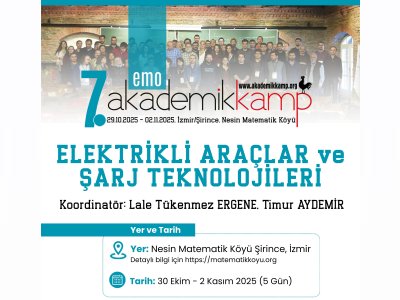 EMO 7. AKADEMİK KAMP İÇİN BAŞVURULAR BAŞLADI