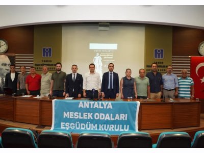 ANTALYA MESLEK ODALARI EŞGÜDÜM KURULU BASIN AÇIKLAMASI GERÇEKLEŞTİRİLDİ