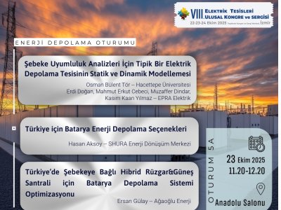 ETUK 2025 - OTURUM 5B: ENERJİ DEPOLAMA TEKNOLOJİLERİ