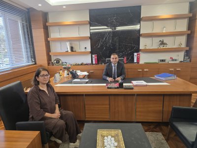 ŞUBE BAŞKANIMIZ İSLİM ARIKAN, GAZİANTEP ORGANİZE SANAYİ BÖLGESİ (OSB) MÜDÜRÜ ÖZER ÖZCAN’I ZİYARET ETTİ.