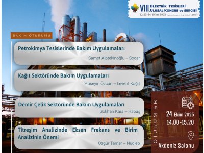 ETUK 2025 - OTURUM 6B - ENDÜSTRİYEL BAKIM TEKNOLOJİLERİ