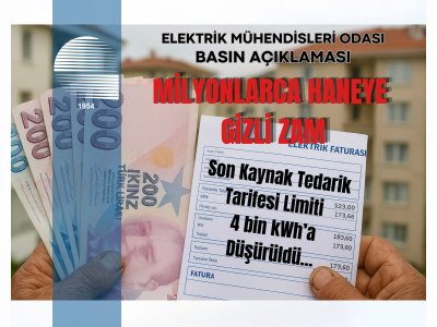 EMO’DAN GİZLİ ZAM UYARISI: