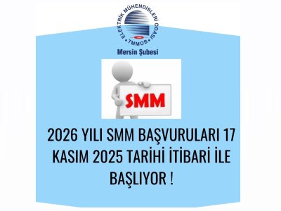 2026 YILI SMM-BT BAŞVURULARI BAŞLADI