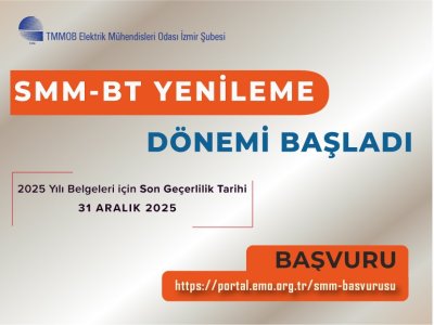 2026 YILI SMM-BT BELGE YENİLEME BAŞVURULARI BAŞLADI
