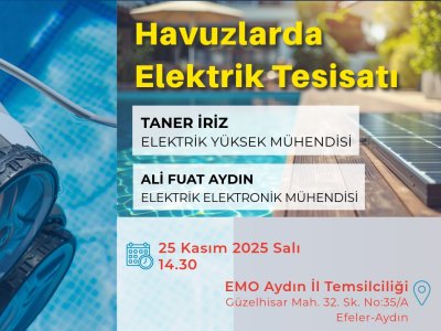SEMİNER: HAVUZLARDA ELEKTRİK TESİSATI
