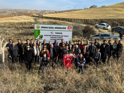 EMO ANKARA ŞUBESİ SEVGİ VE BARIŞ ORMANINA FİDAN DİKİMİ YAPILDI