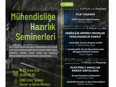 MÜHENDİSLİĞE HAZIRLIK SEMİNERLERİ 2025
