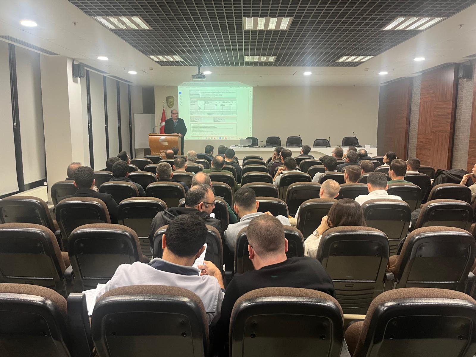 `ELEKTRİK TESİSATI PERİYODİK MUAYENE RAPORLARININ HAZIRLANMASI` TEKNİK SEMİNERİ DÜZENLENDİ
