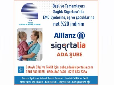 EMO ÜYELERİ İÇİN SAĞLIK SİGORTASI İNDİRİMİ