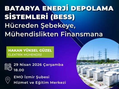 SEMİNER: BATARYA ENERJİ DEPOLAMA SİSTEMLERİ