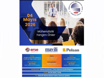 ŞUBEMİZDE ``MÜHENDİSLİK YANGINI ÖNLER`` ANA TEMALI SEMİNER