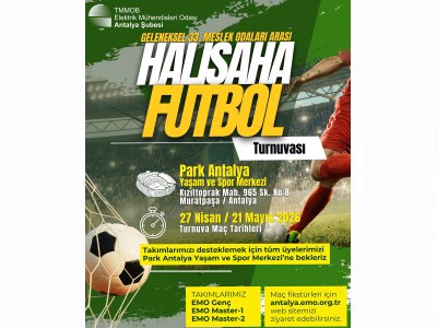 GELENEKSEL MESLEK ODALARI ARASI FUTBOL TURNUVASI BAŞLIYOR!