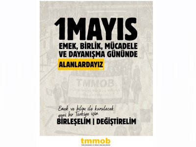1 MAYIS EMEK, BİRLİK, MÜCADELE VE DAYANIŞMA GÜNÜNDE ALANLARDAYIZ!