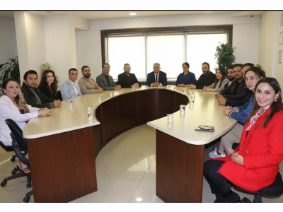 ŞUBE YÖNETİM KURULUMUZ İNŞAAT MÜHENDİSLERİ ODASI GAZİANTEP ŞUBE YÖNETİM KURULU BAŞKANI SN. MEHMET BULUT VE ŞUBE YÖNETİM KURULU’NA HAYIRLI OLSUN ZİYARETİNDE BULUNDULAR.