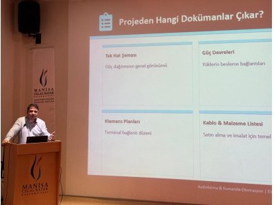 MCBÜ ÖĞRENCİLERİNE ELEKTRİK PROJE TASARIMI SUNUMU