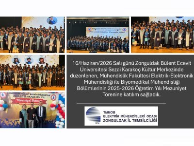 ZONGULDAK BÜLENT ECEVİT ÜNİVERSİTESİ MEZUNİYET TÖRENİNE KATILDIK