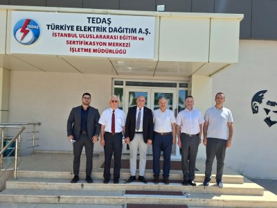 ŞUBEMİZDEN TEDAŞ EĞİTİM VE SERTİFİKASYON MERKEZİ`NE ZİYARET