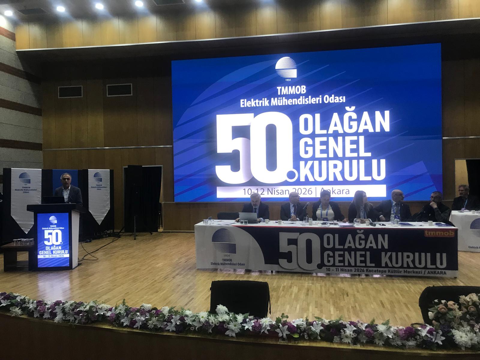 EMO 50. OLAĞAN GENEL KURULUNA KATILDIK
